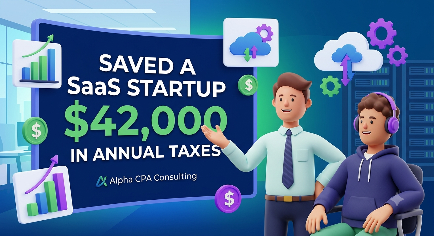 Saved a SaaS startup $42,000 in annual taxes