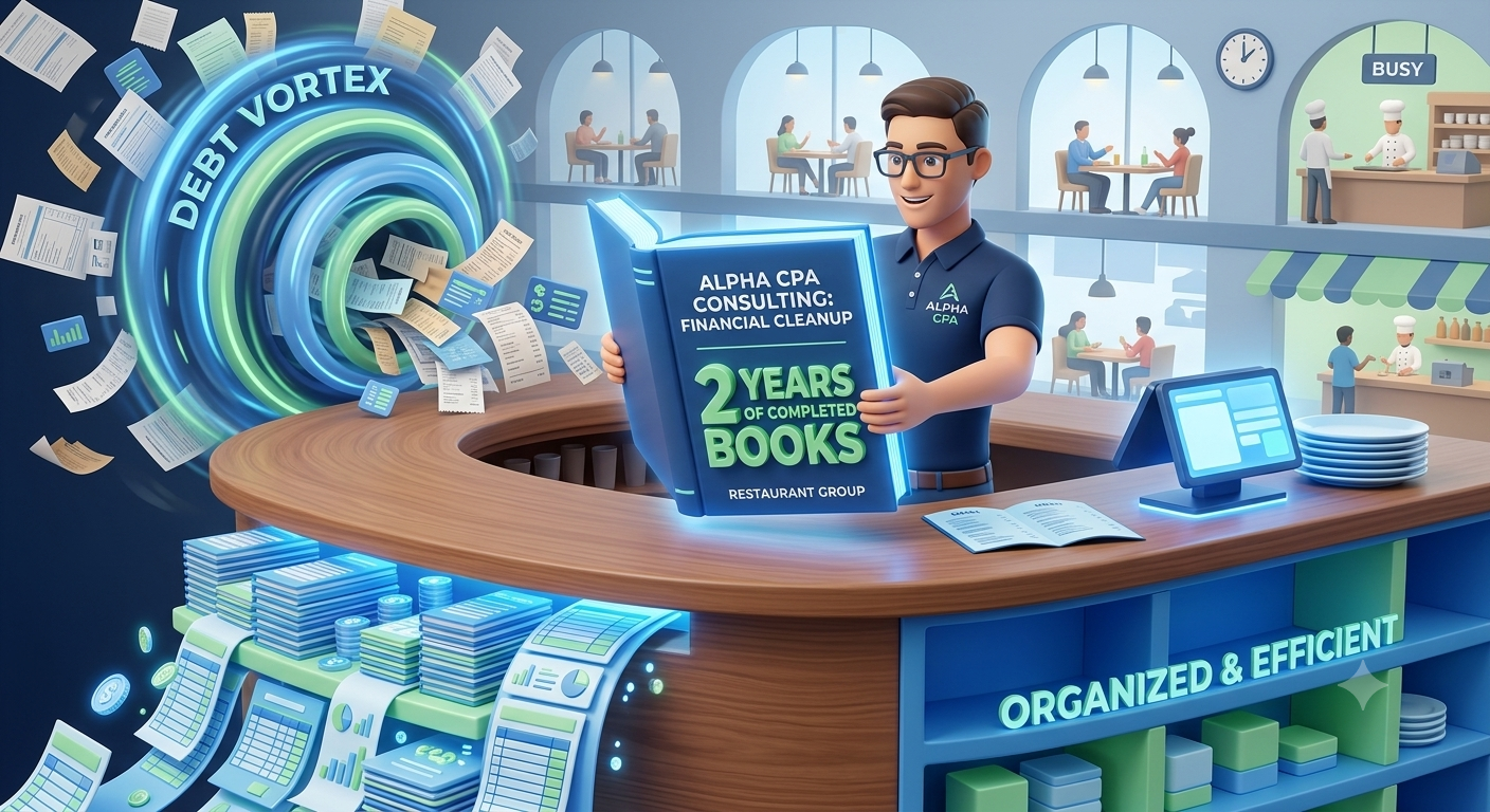 Cleaned up 2 years of books for a busy restaurant group